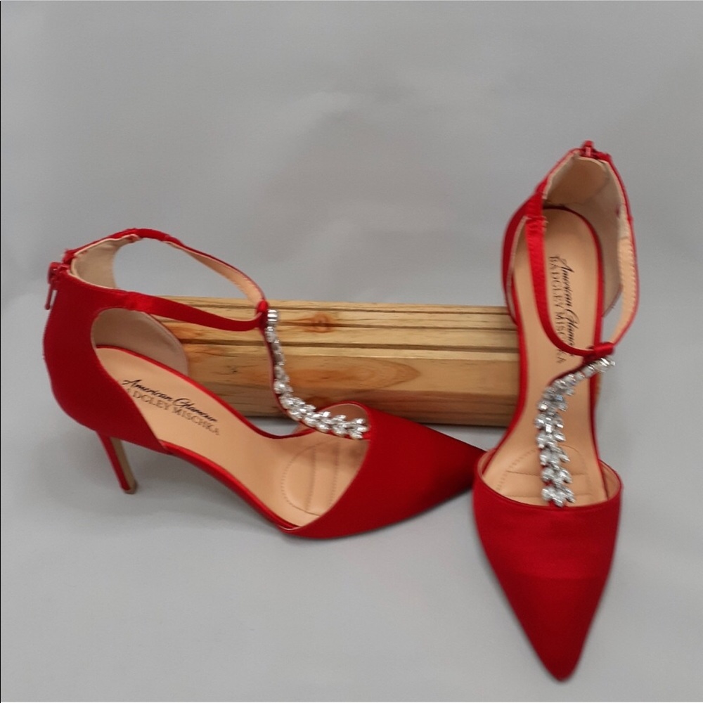 Valentines Red Women's Ankle Strap Pump
